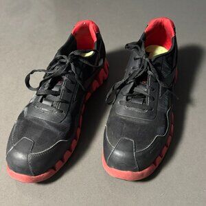 Reebok Zig Pulse - Mens 13M- ZigTech - Running Shoe Sneakers Black Red - RB3016